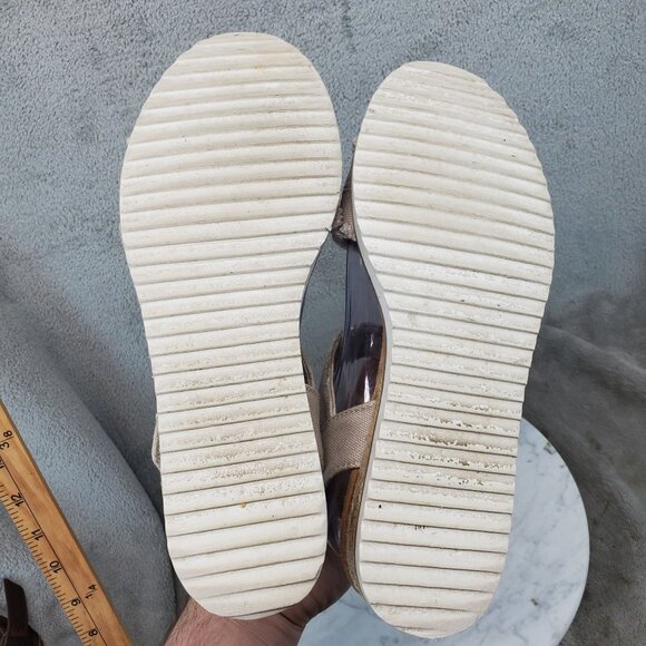 Skechers Shoes Womens Size 9 Tan Canvas Bobs Desert Kiss Adobe Princess Sandals - Picture 7 of 10